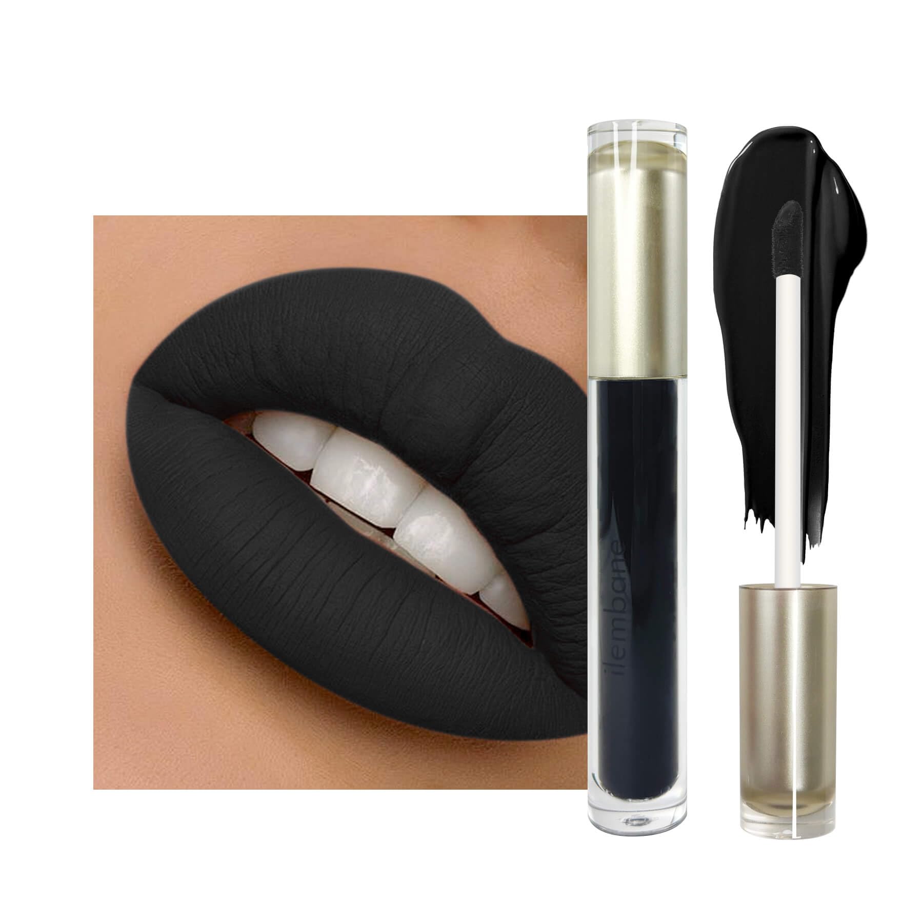 Amazon.com : ilembane Jet Black Matte Liquid Lipstick Long Lasting